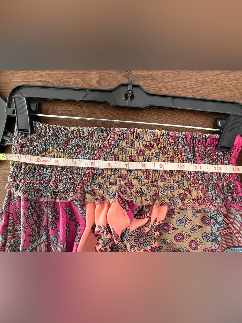 Bohemian Wide-Leg Printed Palazzo Pants in Pink & Orange - Picture 12 of 12